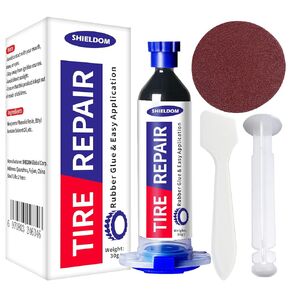 Tire Repair Glue for Cars Super Strong Rubber Adhesive Cement for Bonding Rubber Tyre Repair Kits for Bike, Car, Trucks, and Motorcycle | Easy to Apply | Waterproof - 30G