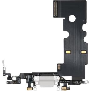 Dock Connector Charging Port Replacement for iPhone 8 White Repair Headphone Jack Flex Cable Fix USB Charge Microphone Antenna Assembly for A1863 A1905 A1906