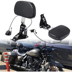 Motorcycle Driver Sissy Bar Rear Backrest For Harley Touring Road King Electra Glide Ultra Classic Street Glide CVO 2009-2023, Chrome in Kuwait