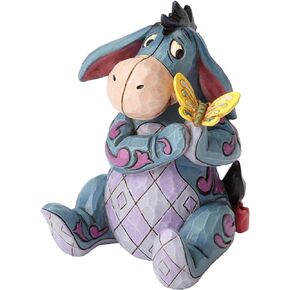 Enesco Disney Traditions by Jim Shore Winnie The Pooh Eeyore Holding Butterfly Miniature Figurine, 3.125 Inch, Multicolor