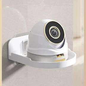 Floating Wall Shelves for Security Cameras, Baby Monitors, Mini Speakers, 4-Pack Adhesive Punch-Free Security Surveillance Camera Bracket Holder Stand