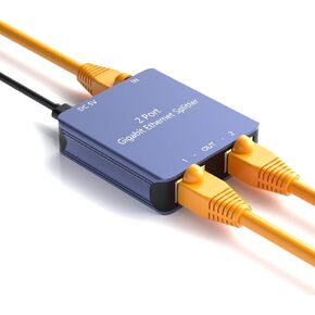 Ethernet Splitter 1 to 2,Gigabit Ethernet Splitter,LAN Splitter,RJ45 Splitter for Cat5/5e/6/7/8 Cable in Kuwait