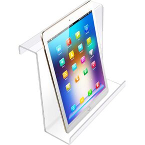 Jetec Treadmill Book Holder Clear Acrylic Universal Book Holder Compatible with Kindle, Flat Tablet, Nook, eReader Treadmill Book Holder Magazine Reading Rack for Home Office Gym Exercising