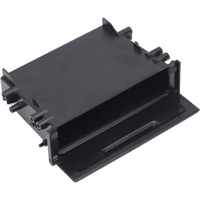 KIMISS Radio Dash Kit, 1DIN Car Radio Storage Box Multi Application ABS Black Inner Organizer Universal for Mitsubishi