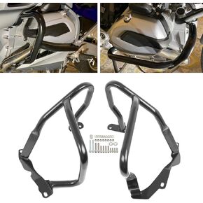 Worldmotop Engine Guard Crash Bar Protector Replacement for BMW R1200RT R1200 RT 2014 2015 2016 2017 2018(Black, Front)