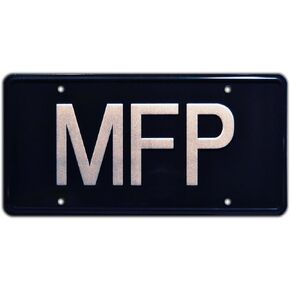 Mad Max | Main Force Patrol | Metal Stamped License Plate