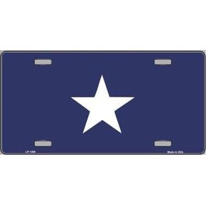 Smart Blonde Bonnie Blue Flag Metal Novelty License Plate LP-1496