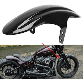 Motorcycle Short Front Fender Fits for Harley M8 Softail Street Bob FXBB FXBBS 2018-2023 Vivid Black