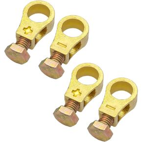 Car Battery Terminal Connectors, Pure Copper Battery Connection Clip, Positive and Negative Cable End Clamps, Top Post Clip for Auto Battery, Universal for Truck, RV, Marine