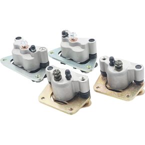 Triumilynn Front Rear Brake Caliper for Polaris RZR 800 2008-2014, RZR S 800 2009-2014 with Pads # 1911529 1911530 1911544 1911545, Left & Right, 4 Pack