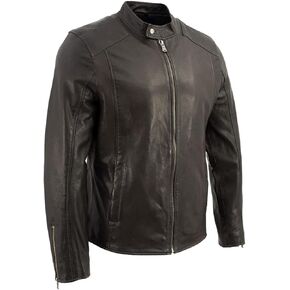 Milwaukee Leather Vintage SFM1803 Men's Brown Leather Moto Style Fashion Jacket