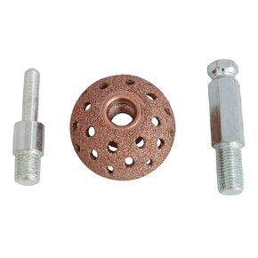 38mm Tire Buffer Wheel Tire Repair Grinding Head Coarse Grit Buffing Wheel with Linking Rod Abrasive Tool 70 Grit