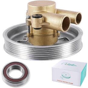21212799 (Original Impeller,NSK Bearing) Raw Sea Water Pump For Volvo Penta 4.3 5.7 V8 V6 GXI GL Replace 3812519 Crankshaft Mounted Sea Water Pump