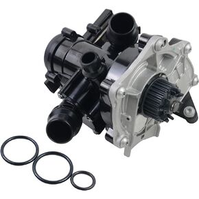 GELUOXI Water Pump Thermostat Housing Assembly Replacement for 2015-2020 VW Jetta Golf GTI Audi A4 A6 Q7 1.8T 2.0T Part# 06L121011B, 06L121111J, 06L121111H