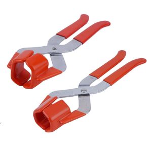 BHTOP Steel Lug Nut Cover Puller, 2 Set Heavy Duty Puller for 1-1/2" and 1-3/7" Across Flat Lug Nut Covers, Zinc Plated