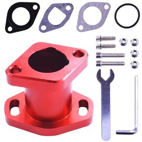 Performance Racing Intake Pipe Inlet Manifold Gasket Screw for Predator 212cc 196cc 6.5HP Coleman Ct200u Bt200x GX160 GX200 Baja Mb200 Hummerhead OHV Clone Engines Mini Bike Go Kart RED