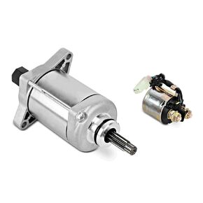 Starter Motor with Relay Compatible with Honda Rancher 420 TRX420, Foreman 500 TRX500, Pioneer 500 SXS500M, Replace 31200-HP5-601 31200-HRO-F01 31200-HR6-B01