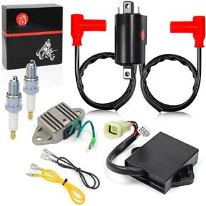 Ignition Coil Igniter CDI BOX Regulator Spark Plug Kit For Yamaha BANSHEE 350 1997-2006
