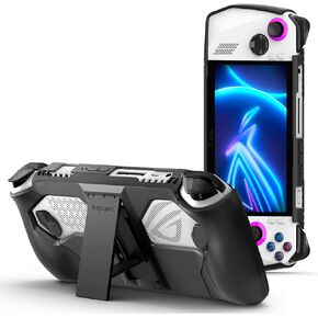 Spigen Thin Fit Pro Protective ASUS Rog Ally Case with Kickstand Designed for ROG Ally 2023 RC71L Case TPU & PC Cover with Shock-Absorption Anti-Scratch Cover Protector Rog Ally Accessories - Black