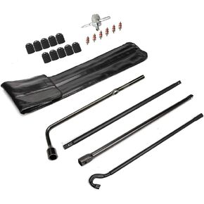 Compatible with Spare Tire Tool Kit with Tire Jack Handle and Wheel Lug Wrench 2007-2021 Toyota Tundra 2008-2021 Toyota Sequoia