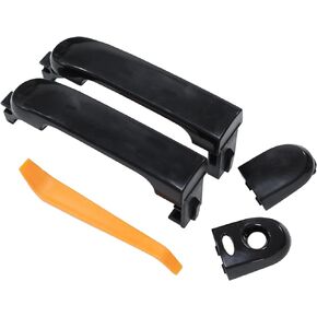 ApplianPar Front Driver and Passenger Side Exterior Door Handle for Nissan Versa 2007-2012.