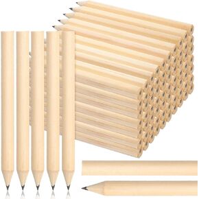 200 Pcs Half Pencils Bulk 2 HB Mini Golf Pencils Round Pre Sharpened Natural Wooden Short Pencils for Students Kids Classroom Back to School Party Gift Supplies, 3.5 Inch