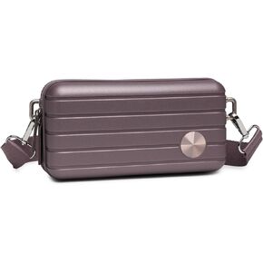 Somago Handbag Hard Shell Small Festival Bag with Adjustable Strap, Crossbody Cell Phone Purse Bag, 6 Inch Cosmetic Bag
