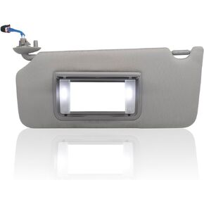 Driver Left Side Sun Visor Replacement Compatible with Honda Accord 2008 2009 2010 2011 2012 2013 2014 2015 2016 with LED Light Replaces# 83280-TA0-A91ZB 83280TA0A91ZB Color YR327L