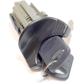 PT Auto Warehouse ILC-176L - Ignition Lock Cylinder with Keys - Black Trim