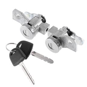 X AUTOHAUX 2 Pcs Ignition Switch Lock Cylinder with Key Replace for Chevrolet Colorado for GMC Canyon 2004-2012 for Hummer H3 2006-2010 19121155 89022371