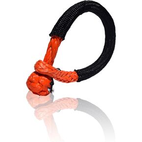 QIQU Synthetic Soft Shackle for Boating ATV UTV SUV 4X4 Truck Recovery Together with Recovery Rope 1 Pack (7/16"×6inch, Green)