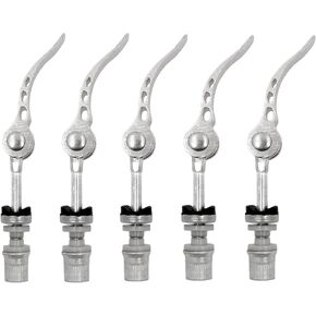 Seat Post Clamp Quick Release Bicycle Seatpost Clamp Aluminium Alloy Bike Seat Post Clamp Cycling Part Accessory for Mountain Road Bike (5PCS, Silver) in Kuwait