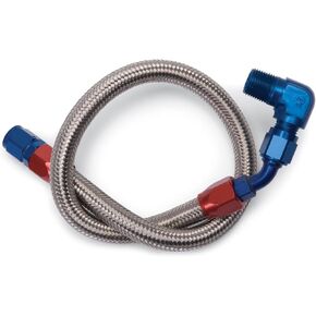 Edelbrock 8124 Braided Stainless Steel Fuel Pump to Fuel Pressure Regulator Fitting