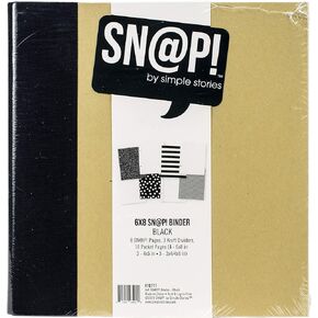 Simple Stories SNAP Binder SN@P 6X8, us:one size, Black