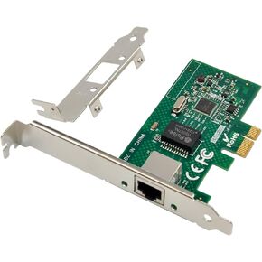 Gigabit Network Card PCIe 1000M PCI Express Ethernet Adapter with Intel I210AT LAN NIC Card for Support PXE for Windows/Windows Server/Linux(Lightning Protection Design)