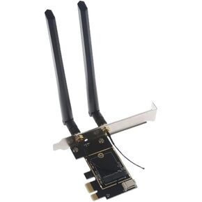 Laptop to Desktop (PCIe x1) Wi-Fi Card Converter for M.2 PCIe Network Cards with Bluetooth Support (Adapter_Only)