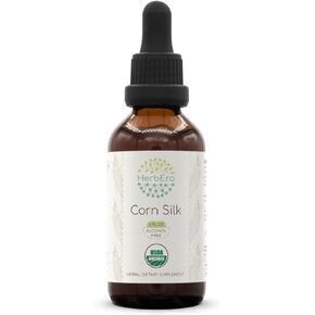 Corn Silk B60 Alcohol-Free Herbal Extract USDA Organic Tincture, Concentrated Liquid Drops Natural Corn Silk (Zea Mays) (2 fl oz)