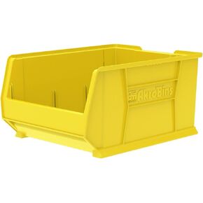 Akro-Mils 30289 Super-Size AkroBin Heavy Duty Stackable Storage Bin Plastic Container, (24-Inch L x 18-Inch W x 12-Inch H), Red, (1-Pack)