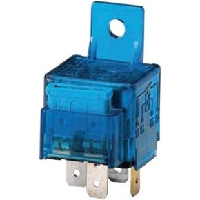 HELLA 003530041 12V/25 Amp SPST Mini ISO Relay with 25 Amp Fuse and Bracket,Blue