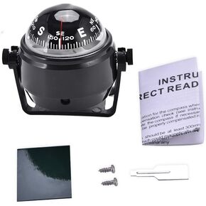 Electronic Digital Compass,Adjustable Military Marine Ball Night Vision Compass for Car Boat Vehicle Caravan Truck Car Compass Boat Compass Marine