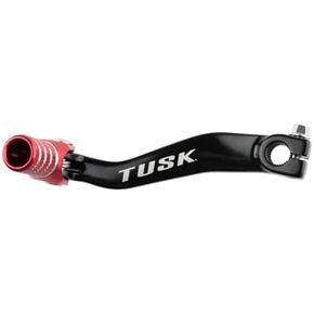 Tusk Folding Shift Lever Black/Red Tip - Fits: Honda CRF125F (Big Wheel) 2014-2019