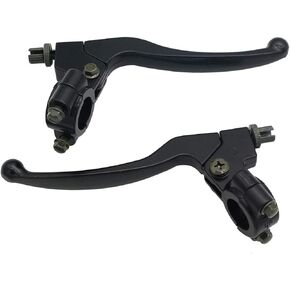 Left Right 7/8" 22mm Clutch Brake Handle Levers Perch Compatible with Honda XR80 XR100 CRF70 CRF80 CRF100 Pit Dirt Motor Bike Motocross