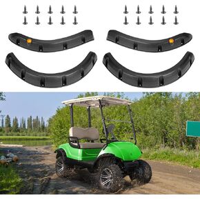 4pcs Golf Cart Front Rear Fender Flares Fits Yamaha Drive G29 Only Fits Original Cart, NOT for Modified Cart