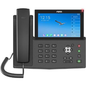 Fanvil X7A Android VoIP Phone, 7-Inch Color Touch Screen, 20 SIP Lines, 802.11ac Wi-Fi, Dual-Port Gigabit Ethernet, Power Adapter Not Included