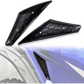 SAUTVS Rear Wheel Well Block Offs for Yamaha YXZ 1000R, Black Splash Fender Guard Rear Mudguard Frame Guard Trim Panel for Yamaha YXZ 1000R/SE/SS/SS SE/SS XTR 2019-2024 Accessories (2PCS)
