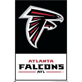 Trends International NFL Atlanta Falcons - Logo 21 Wall Poster, 22.37" x 34.00", Unframed Version