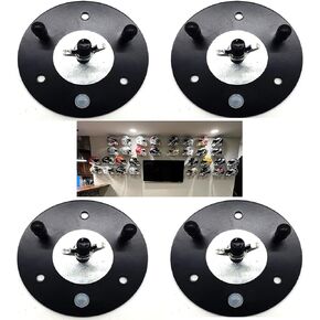 8 Pack Football Helmet Wall Mount Display for Full Size Helmet Hidden Floating Football Helmet Hanger Holder Hardwares Included,