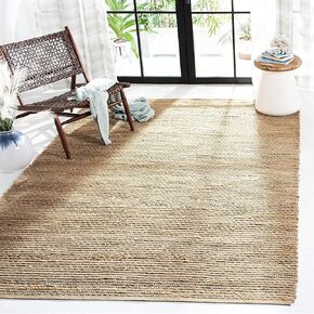 SAFAVIEH Cape Cod Collection Accent Rug - 4' x 6', Natural, Handmade Braided Jute, Ideal for High Traffic Areas in Entryway, Living Room, Bedroom (CAP355A) in Kuwait