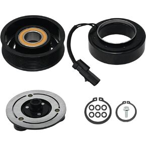 55111411AE AC Compressor Clutch Assembly Kit Pulley Coil 55111411AF Replacement for Dodge Ram 2500 3500 5.9L 6.7L 2006-2009