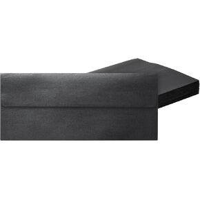 50 حزمة رقم 10 مظاريف عمل للدعوات، أسود معدني مع غطاء مربع (4 1/8 × 9 1/2 بوصة) in Kuwait